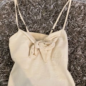 brandy melville yellow bow tank